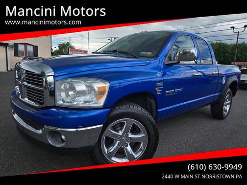 Blue 2007 Dodge Ram 1500 SLT Quad Cab