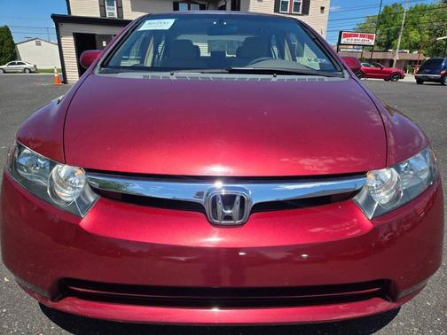 Red 2007 Honda Civic LX