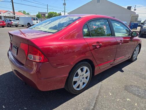 Red 2007 Honda Civic LX