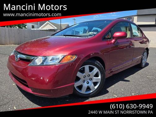 Red 2007 Honda Civic LX