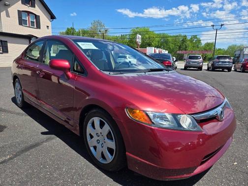 Red 2007 Honda Civic LX