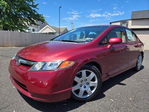 Red 2007 Honda Civic LX