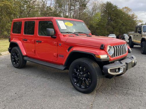 Firecracker Red Clearcoat 2025 Jeep Wrangler 4xe Sahara