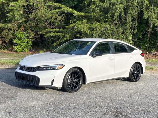 Platinum White Pearl 2025 Honda Civic Sport