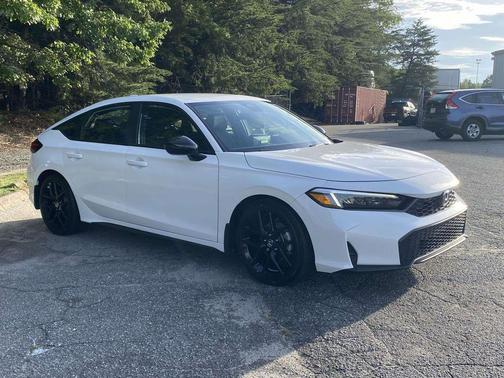 Platinum White Pearl 2025 Honda Civic Sport
