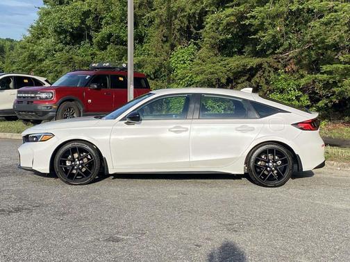 Platinum White Pearl 2025 Honda Civic Sport