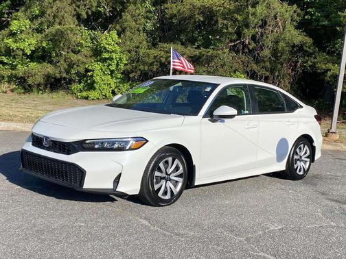 Platinum White Pearl 2025 Honda Civic LX