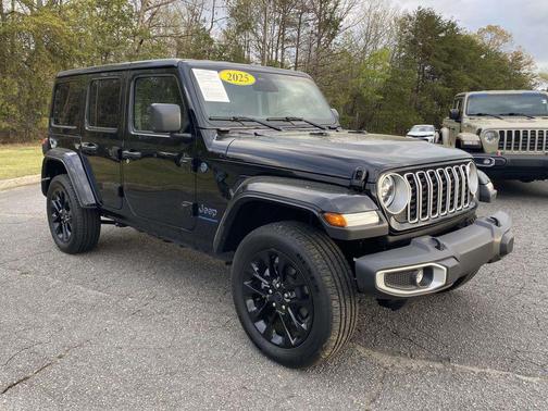 Black Clearcoat 2025 Jeep Wrangler 4xe Sahara