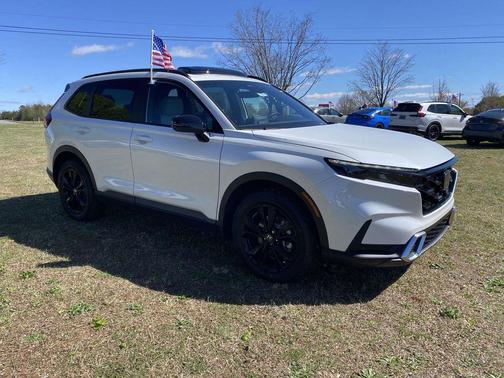 Platinum White Pearl 2026 Honda CR-V Hybrid Sport Touring AWD