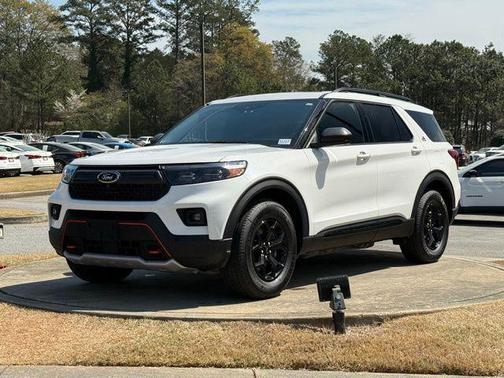 Star White Metallic Tri-Coat 2021 Ford Explorer Timberline