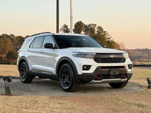 Star White Metallic Tri-Coat 2021 Ford Explorer Timberline