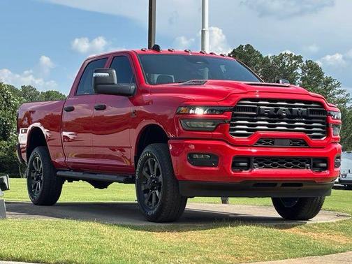 Flame Red Clearcoat 2026 RAM 2500 Black Express Crew Cab 4x4 6'4' Box
