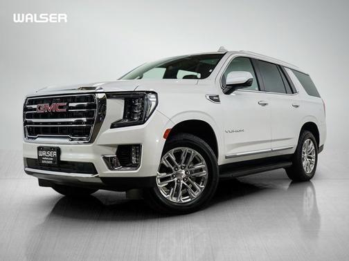 White Frost Tricoat 2023 GMC Yukon SLT
