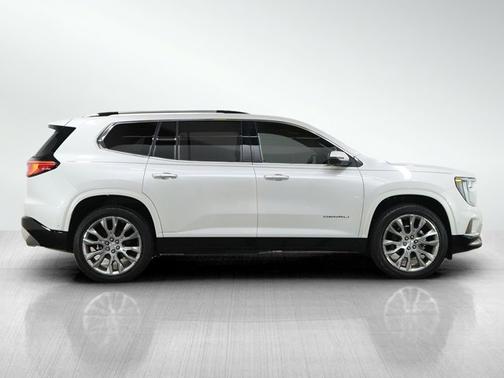 White Frost Tricoat 2025 GMC Acadia Denali