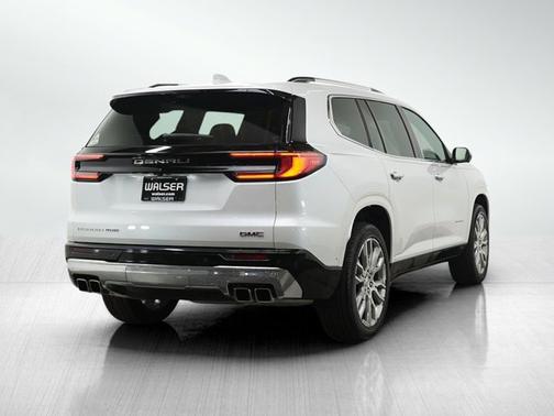 White Frost Tricoat 2025 GMC Acadia Denali