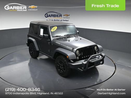Granite Crystal Metallic Clearcoat 2017 Jeep Wrangler Willys Wheeler