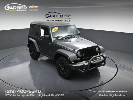 Granite Crystal Metallic Clearcoat 2017 Jeep Wrangler Willys Wheeler