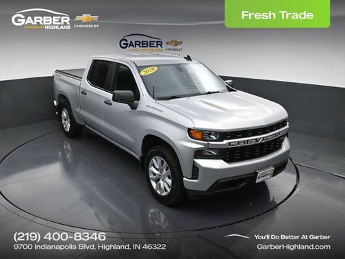 Silver Ice Metallic 2020 Chevrolet Silverado 1500 Custom