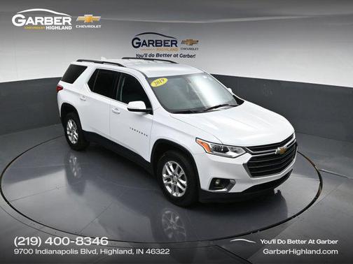 Summit White 2019 Chevrolet Traverse LT Cloth