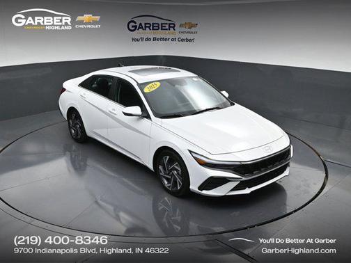 Serenity White 2025 Hyundai ELANTRA Limited