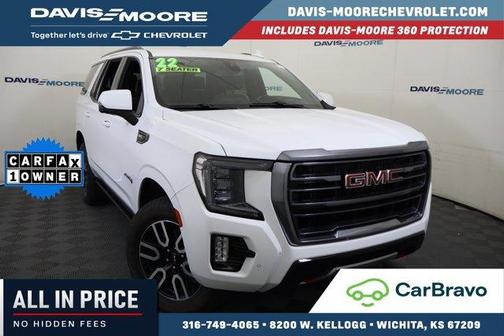 Summit White 2022 GMC Yukon AT4