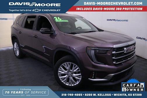 Crystal Metallic 2026 GMC Acadia Elevation