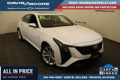 Summit White 2025 Cadillac CT5 Premium Luxury RWD