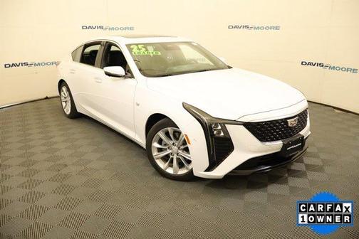 Summit White 2025 Cadillac CT5 Premium Luxury RWD