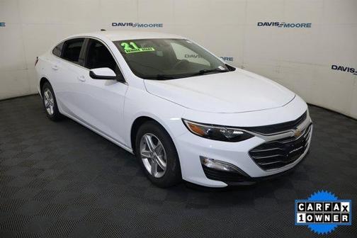 Summit White 2021 Chevrolet Malibu 1LS