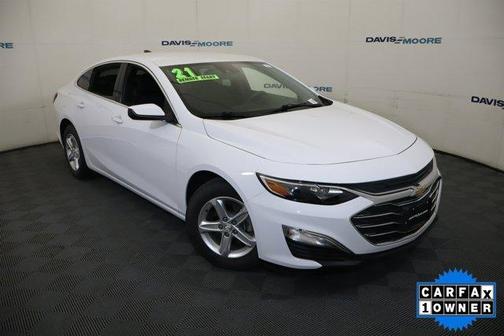 Summit White 2021 Chevrolet Malibu 1LS