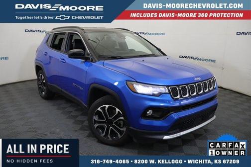 Hydro Blue Pearlcoat 2024 Jeep Compass Limited
