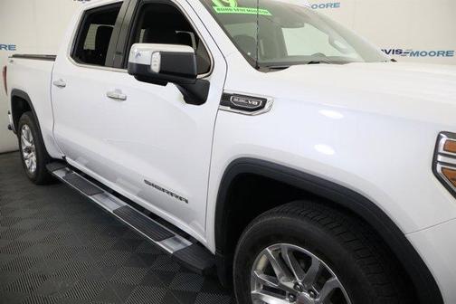 White Frost Tri-Coat 2019 GMC Sierra 1500 SLT