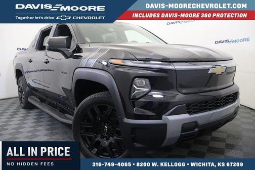 Black 2026 Chevrolet Silverado EV Extended Range LT
