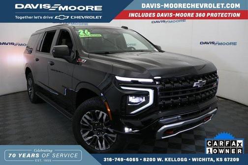 Black 2026 Chevrolet Suburban Z71