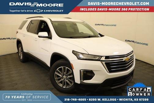 Summit White 2023 Chevrolet Traverse LT Leather