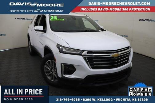 Summit White 2023 Chevrolet Traverse LT Leather