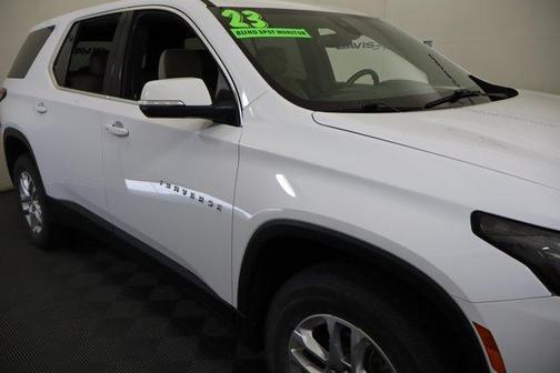 Summit White 2023 Chevrolet Traverse LS