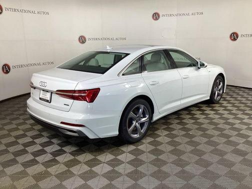 Glacier White Metallic 2025 Audi A6 55 Premium Plus