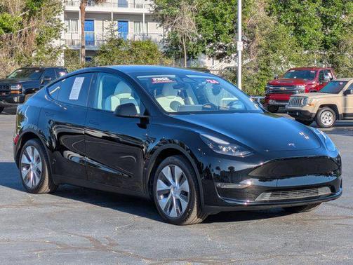 Solid Black 2024 Tesla Model Y Long Range Dual Motor All-Wheel Drive