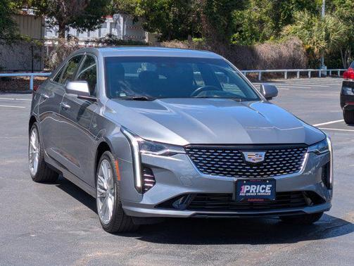 Satin Steel Metallic 2021 Cadillac CT4 Premium Luxury
