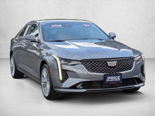 Satin Steel Metallic 2021 Cadillac CT4 Premium Luxury