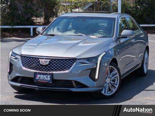 Satin Steel Metallic 2021 Cadillac CT4 Premium Luxury