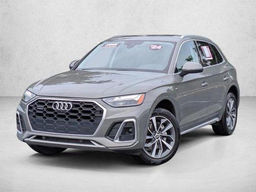 White 2024 Audi Q5 45 S line Premium Plus