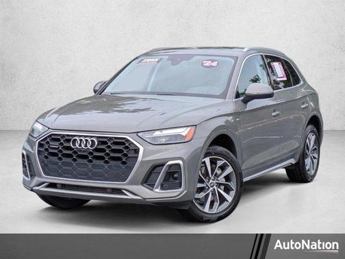 White 2024 Audi Q5 45 S line Premium Plus