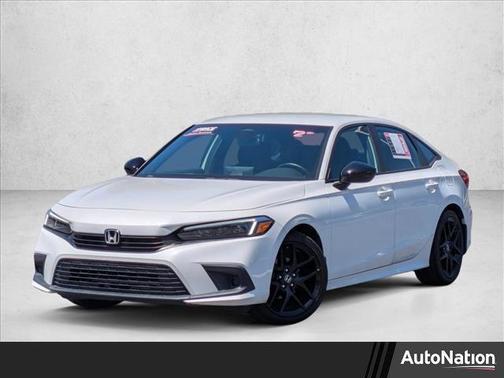 Platinum White Pearl 2022 Honda Civic Sport