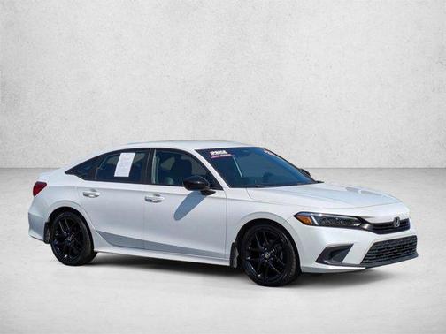 Platinum White Pearl 2022 Honda Civic Sport