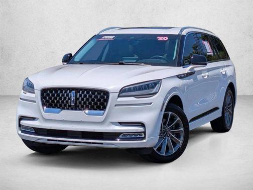 Pristine White Metallic Tri-Coat 2020 Lincoln Aviator Grand Touring AWD