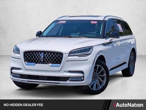 Pristine White Metallic Tri-Coat 2020 Lincoln Aviator Grand Touring AWD