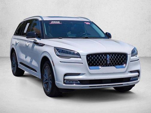 Pristine White Metallic Tri-Coat 2020 Lincoln Aviator Grand Touring AWD