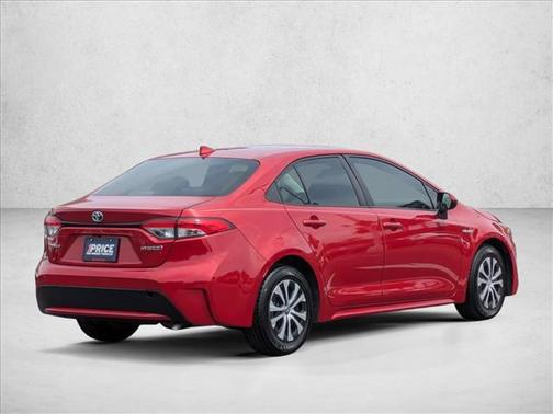 Barcelona Red Metallic 2021 Toyota Corolla Hybrid LE